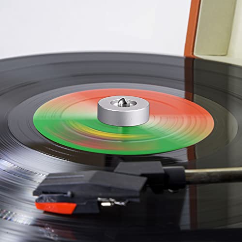 Image of Frienda 45 Record Adapter for Turntable 7 Inch Vinyl Aluminum Dome,Silver