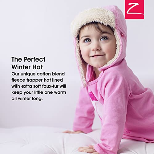 Zutano Cozie Fleece Unisex Toddler and Baby Trapper Hat, Cold-Weather Hat for Little Boys and Girls2