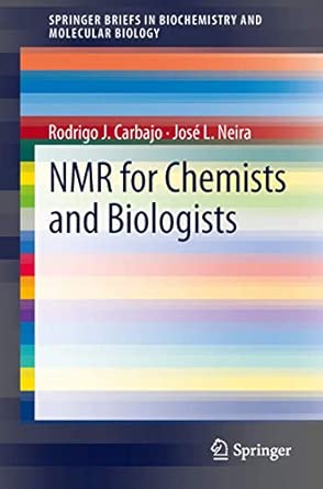 NMR for Chemists and Biologists 2013th Edition book cover