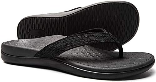LLSOARSS Plantar Fasciitis Feet Sandal with Arch Support - Best Orthotic flip Flops for Flat Feet，Heel Pain- for Women