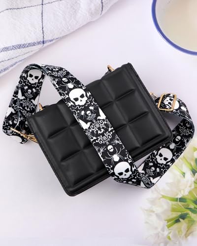 Image of Crossbody Purse Strap for Women Men Girls Boys Mother Girlfriend Gift, Replacement Bag Belt Strap for Purse Handbag Guitar Camera, Adjustable Canvas Wide Shoulder Strap with Golden Hooks
