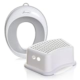 Dreambaby Potty Training Toilet Seat and Step Stool Set With Anti-Slip Base, Comfortable & Soft Touch Topper