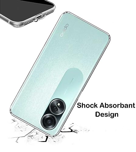 Image of Soft Silicone TPU Back Cover Compatible with Oppo A58 4G, Green