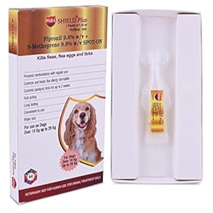Medfly Healthcare Parashield Plus Spot On Solution for Ticks and Fleas – Dog Over 10 kg up to 20 kg (Pack of 1)
