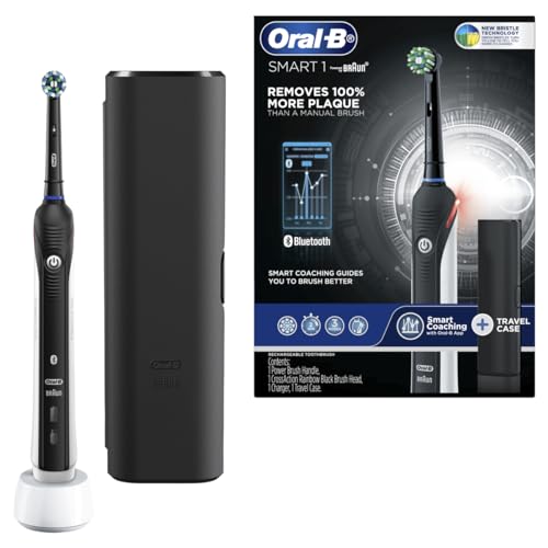Oral-B Smart 1 Electric Toothbrush with Travel Case, Black