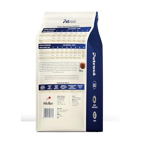 Image of Large Breed Puppy Dog Food (2 to 15 Months), 4 Kg, 30% High Protein with DHA & Prebiotics, Growth & Digestion Formula