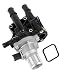 Engine Coolant Thermostat Housing with Sensor Gasket for 2011-2016 Chevy Cruze 2012-2017 Chevy Sonic Replaces # 25192228