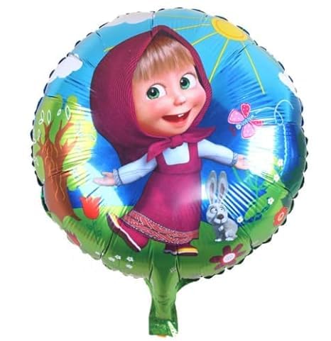 Image of Multicolour Cartoon Characters Foil Balloon For Happy Birthday, Events Decoration, Anniversary and Birthday Celebration Supplies (Pack of 5)