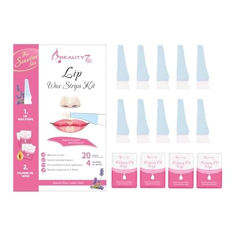 CHRONTIER Lavender Wax Strips for Facial Hair Cover