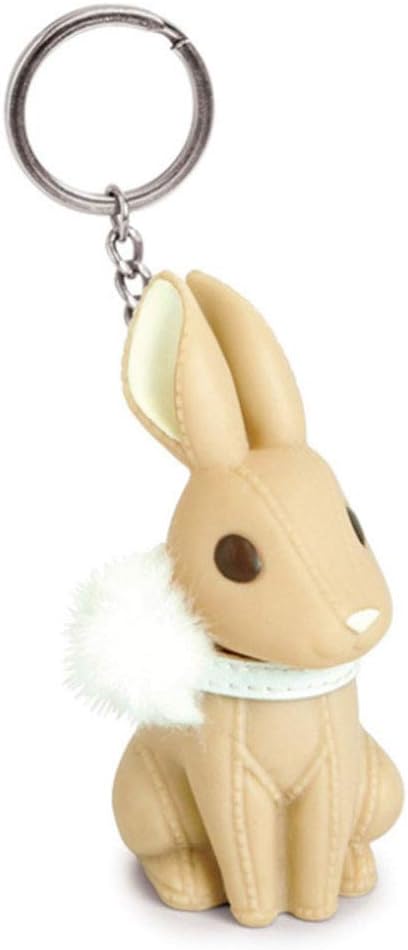 L&B Olivia Cute Rabbit KeyChains Bunny Key Ring for Purse Handbag Car Charm Pendant for Kids women