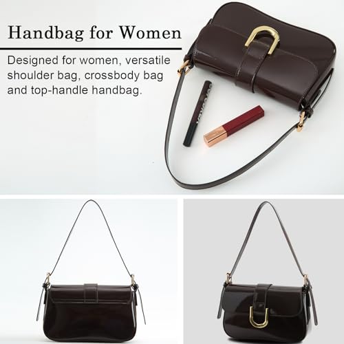 Image of Small Shoulder Bag for women,Crossbody Purses,Leather Tote Handbag Clutch Hobo Purse,with Zipper Closure for Women