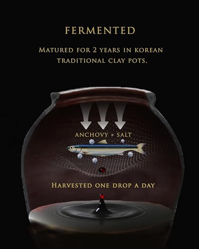 Wangshin Fish Sauce (5 fl oz) | Artisanal Korean Fish Sauce Aged 2 Years | Made with Just Anchovy & Salt | Non-GMO Project Verified | No Preservatives