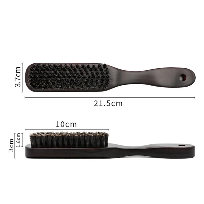Ipetboom Pig Bristle Hair Brush for Men Double Sided Bristle Brush for Beard Cleaning and Stylingrooming