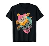 Flash de tatouage néo-traditionnel crâne et rose T-Shirt
