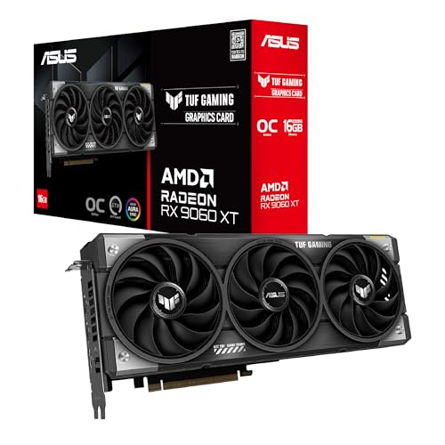ASUS AMD Radeon RX 9060 XT Video Card 16GB GDDR6 OC Edition TUF-RX9060XT-O16G-GAMING