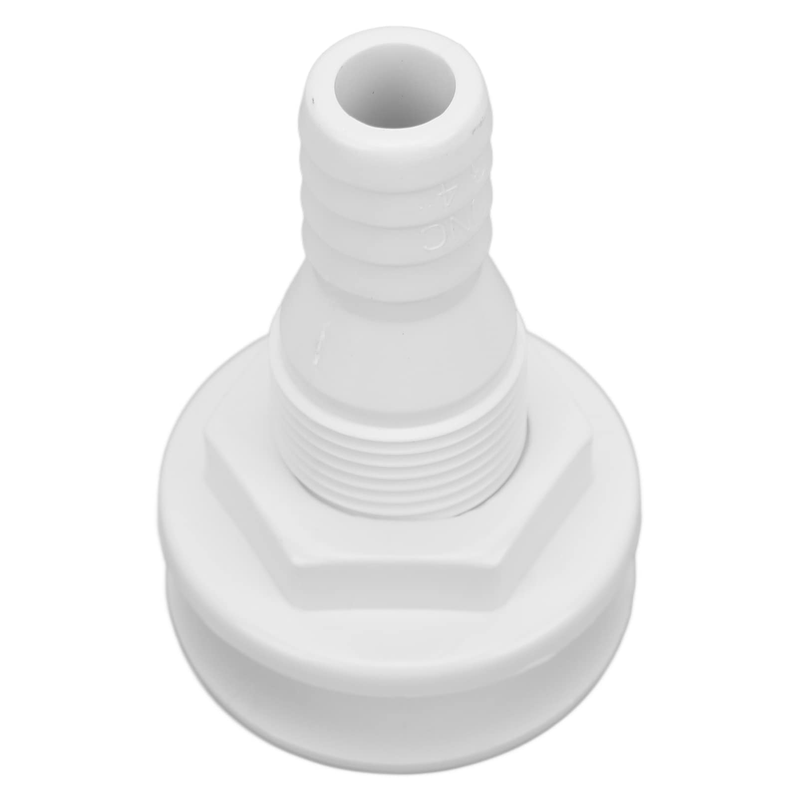 Raccordo per Tubo Flessibile in Plastica Bianca con Raccordo Passante da 1/4 di Pollice Tubo per Pompa di Sentina Connettore Passante Accessorio per Barca Marina