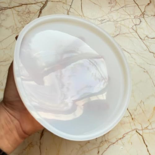 Image of R H Lifestyle Silicone Moulds Round Coaster Moulds for Resin Art Epoxy Casting Mould Tray Photo Frame Mold Resin Coaster Mould 8 Inch