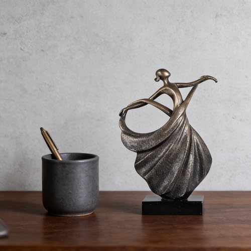 Estatua Abstracta de Bailarina Moderna de Resina miniatura 2