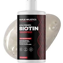 Ultra Biotin Shampoo for Thinning Hair - Extra Strength Volumizing Shampoo for Men and Women with B Vitamins and Rosemary Essential Oil - Sulfate Free Shampoo Biotin Formula for Hair and Scalp Care