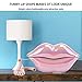 Advanced Home Telephone, Interesting Mouth Lip-Shaped , Funny Pink Lip Plastic Telephone Cable, Wire Phone Home Decoration, A for Friends or Families House Phone