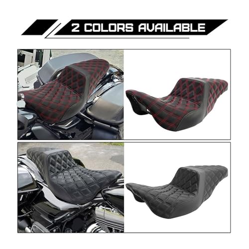 Asiento doble de pasajero para Touring Electra Glide y Road King 2009-2023 4