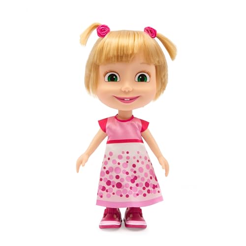 MASHA & THE BEAR - 23 cm hohe Masha-Puppe, ikonische Figur aus der Serie...