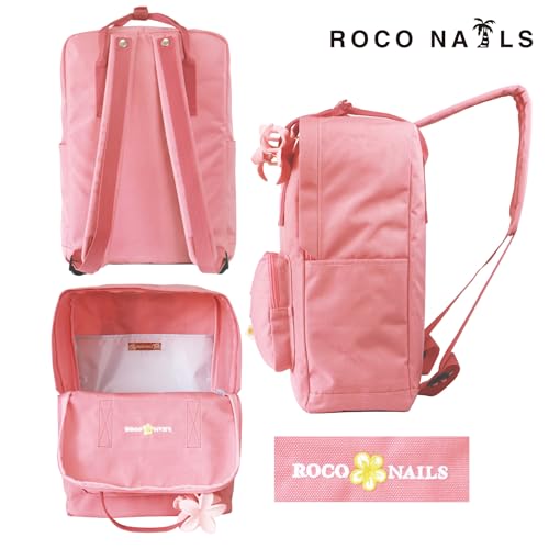 ロコネイル ROCO NAILS リュック スクールバッグ スクバ カラー 高校生 女子 通学 JK (ピンク)