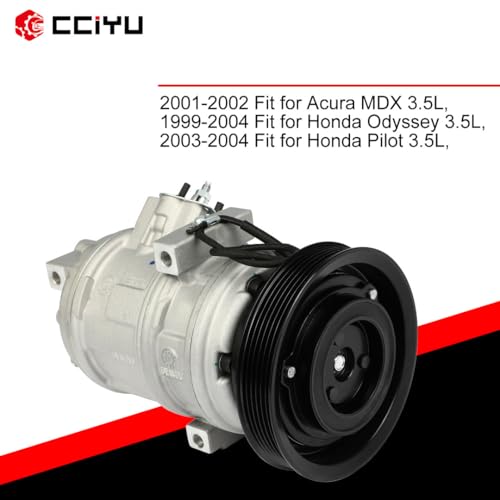 Image of CCIYU AC Compressor w /Clutch for Honda Pilot V6 3.5L 1999-2004