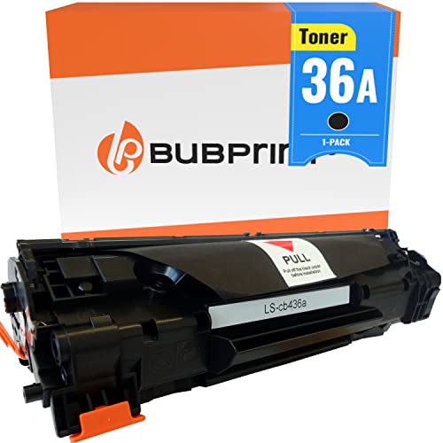 Bubprint Cartucho Tóner Compatible para CB436A HP36A HP 36A 36 A para LaserJet P1503 P 1505 P1505 P1505N P1506 M1120MFP M1120 M1500 MFP M1522N M1522NF Negro