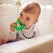 6-Pack Silicone Pacifier Clips for Babies, Safe Teething Beads, Rust-Free Holders, Baby Boy and Girl Essentials, Newborn Must-Have Accessories, BPA-Free