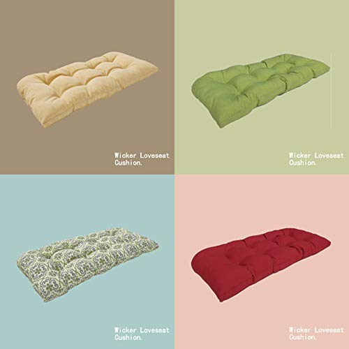 Bossima Indoor/Outdoor Coffee Bench & Loveseat Cushion,Spring/Summer Seasonal Replacement Cushions #TOP3