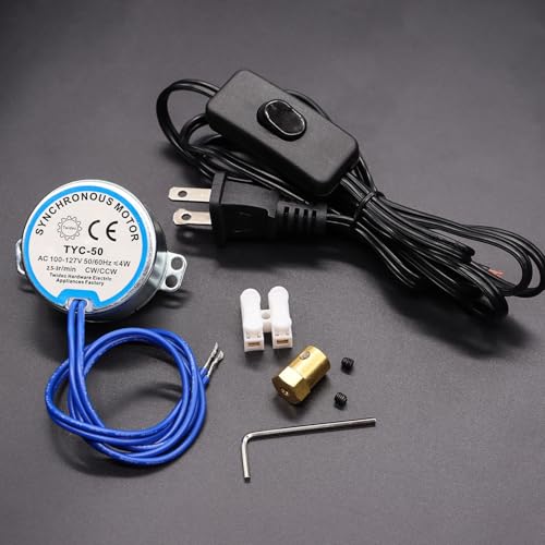 image for Twidec/Synchronous Turntable Motor Electric Motor 2.5-3RPM/MIN 50/60Hz