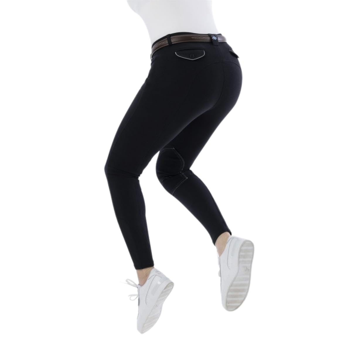 RIDING WORLD - Pantalon d'équitation pour femmes et enfants Alexandrie | Pantalon de cavalier avec renforts en tissu aux genoux | avec poches avant | Legging d'équitation en six couleurs | Vêtement