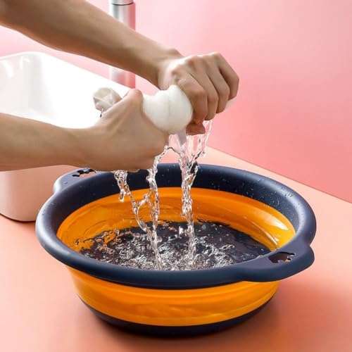Lavabo plegable que ahorra espacio con bañera robusta de camping 7