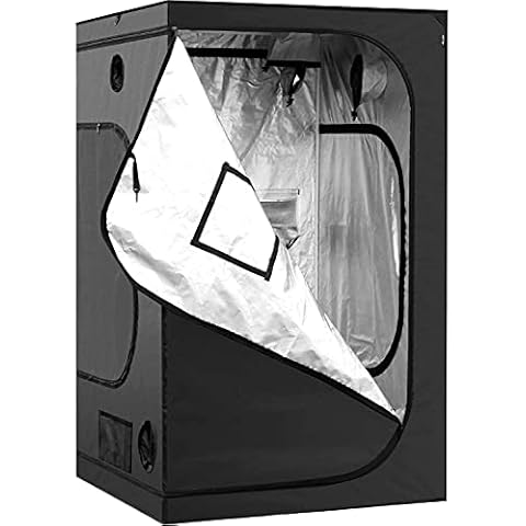 iPower Growzelt Grow Tent Indoor Growbox Growschrank Darkroom Pflanzenzelt Gewächshaus Zuchtzelt,schwarz,120x120x200cm Cover