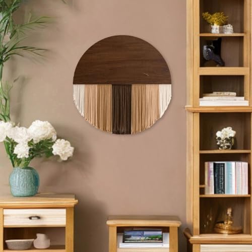 Tapiz de macramé redondo para decorar tu dormitorio con un estilo nórdico único 5