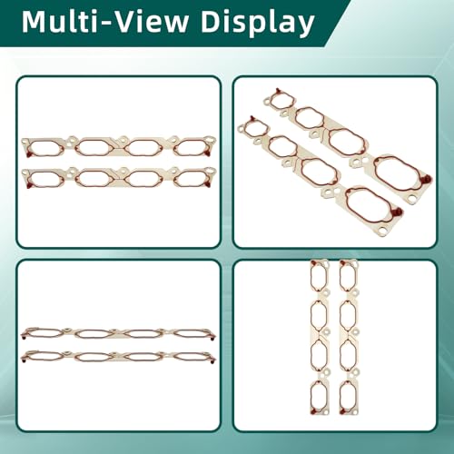 Image of AUTOKAY Intake Manifold Gasket Set of 2 for Audi A6 Q R8 for Volkswagen VW Touareg 079133074B