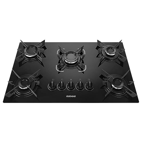 Cooktop Itatiaia Electra 5 Bocas Mesa de Vidro Temperado e Acendimento Superautomático