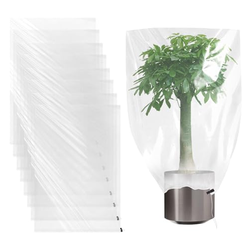 Klmnop Clear Plastic Plant Covers