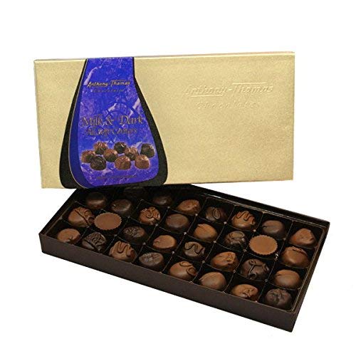 Anthony Thomas, Soft Centers Assortment Chocolate Gift Box, Milk and Dark Chocolate Assortment (32 Count, Milk and Dark Chocolate Assortment)