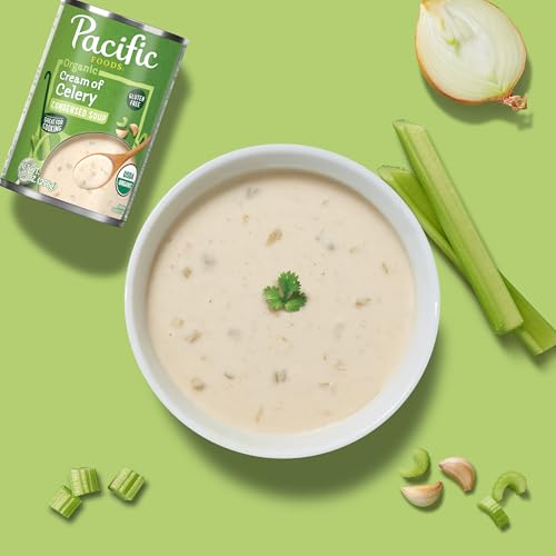 Image of Pacific Foods, Soup Condensed Cream Of Celery Organic, 10.5 Ounce (Pack of 2)