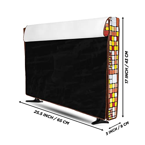 Image of Transparent LCD /LED T.V Protector Cover with Zipper Enclosure for 26 Inch Suitable for All Major Brand & Model (Color-Brown, Size-25.5.3x17 Inches)