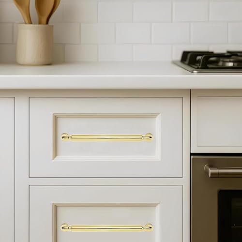 Polished Gold Appliance Pull - KH279, 18 in (457 mm) — KHTUMEWARE