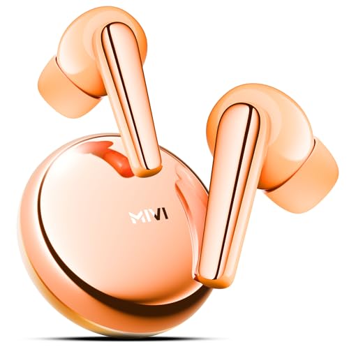 Mivi SuperPods Dueto, True Wireless Earbuds, Dual Drivers, 13mm Woofer, 6mm Tweeter, 3D Soundstage, 60H Playtime, AI-ENC, BT v5.3, Type C Charger, Made in India Earbud