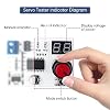 Left Robot Hand with 1 Channel Servo Tester, Robot Hand Five Fingers Solely Movement Bionic Robot Mechanical Arm DIY