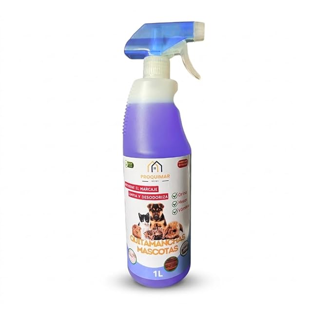 Spray Limpiador Quitamanchas y Olores para Mascotas