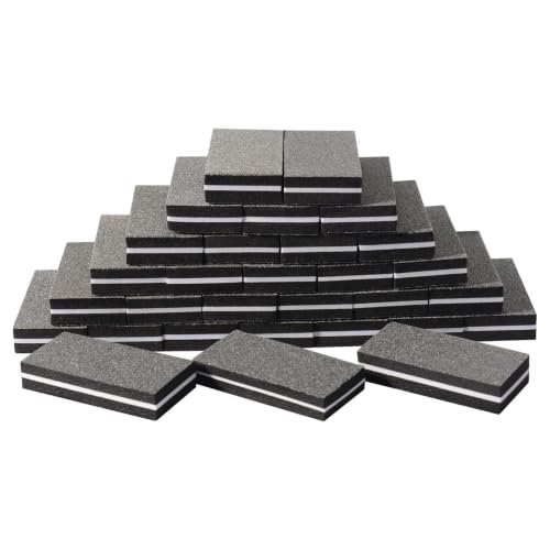 Diesisa Buffer Block - Lima de uñas de grano 100/180 para uñas acrílicas, 30 unidades, limas de uñas medianas, limas de uñas de doble cara para uñas de gel y uñas acrílicas, para casa y salón de