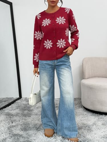 Image of Trendy Queen Lightweight Cardigan Sweaters for Women 2026 | Soft Knit Button-Down, Classic Fit Open-Front Layering Piece for Fall, Winter & Office Wear
