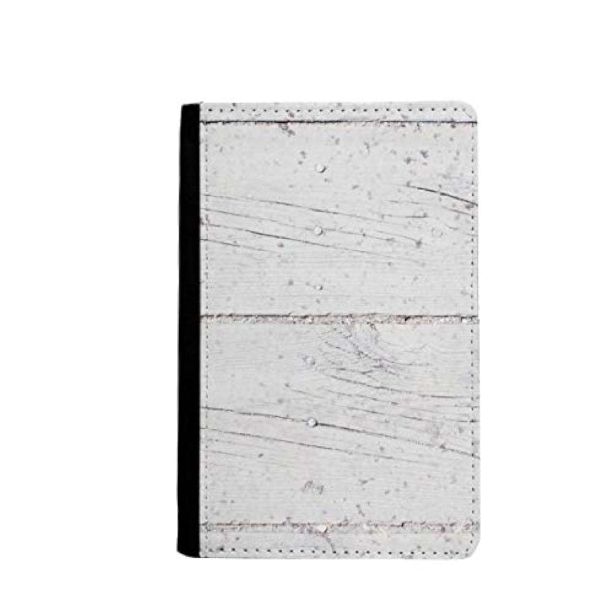 White Wood Floor Rough Wallpaper Texture Passport Holder