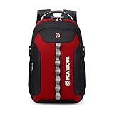 Mochila Reforçada Notebook Viagme Trabalho Escola Unissex Berlim (Vermelha)